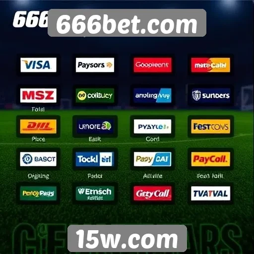 Métodos de pagamento aceitos no 666bet.com